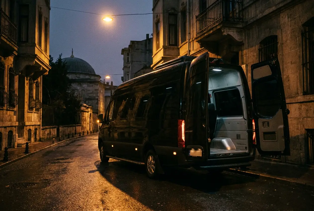 Minibus class transfer vehicle.